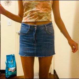 Blue Jean Mini Skirt